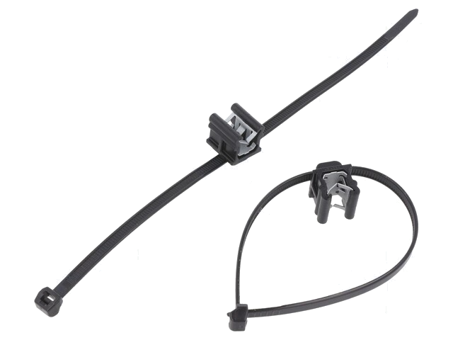 Kabelbinder; met bevestiging,met bevestiging aan rand; L: 200mm Kabelbinder; met bevestiging,met bevestiging aan rand; L: 200mm